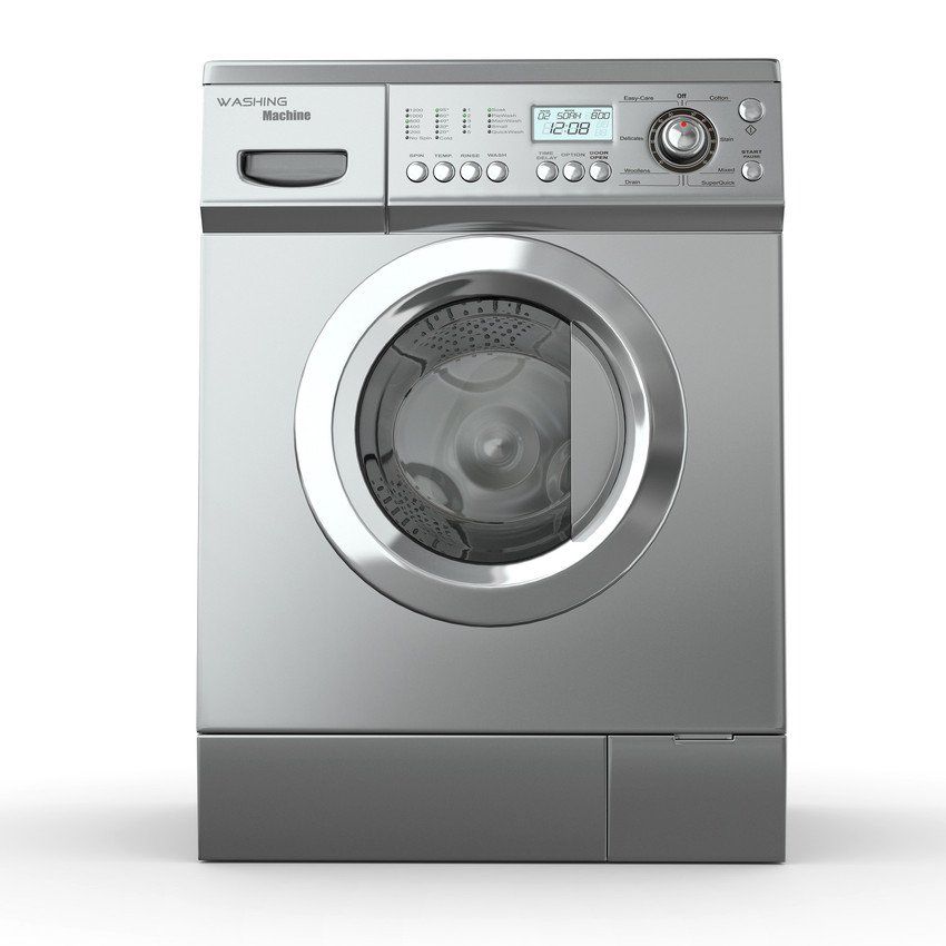 Grey washing machine