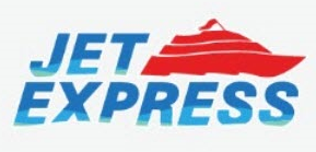 A logo for jet express with a boat on it