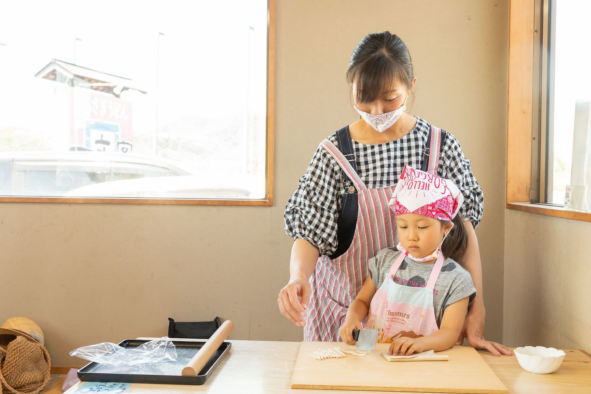 岡山作る体験、うどん作り体験