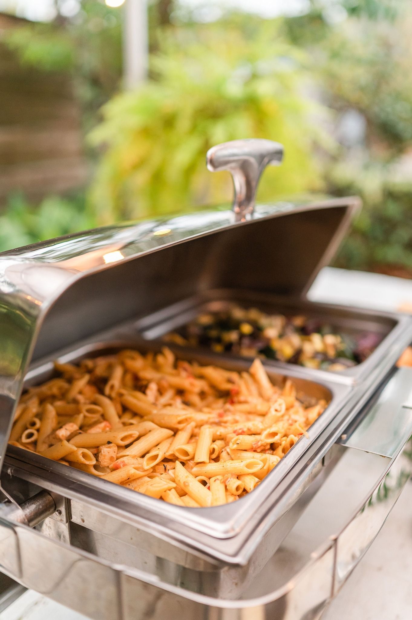 buffet catering by the pan