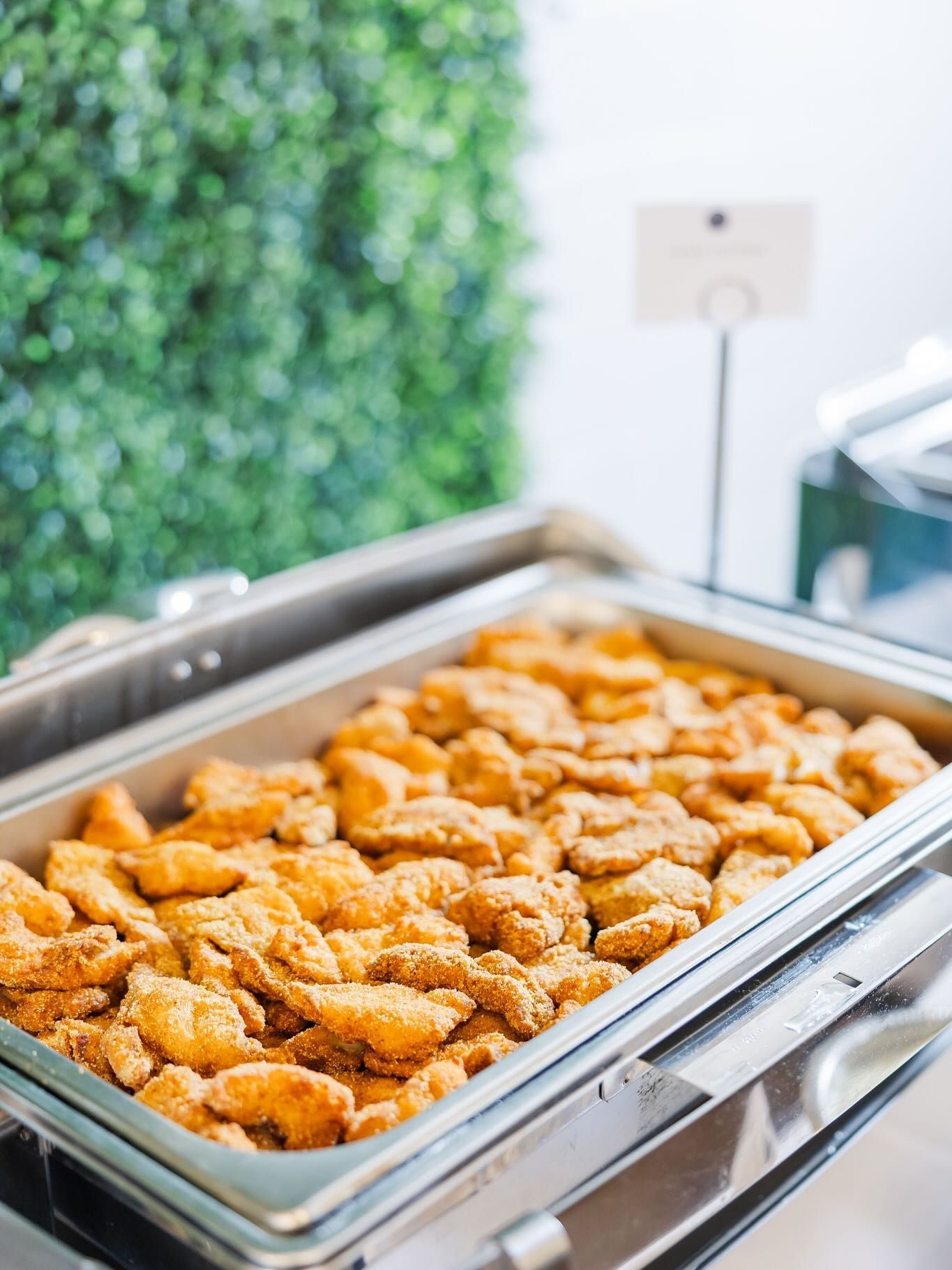 buffet catering by the pan