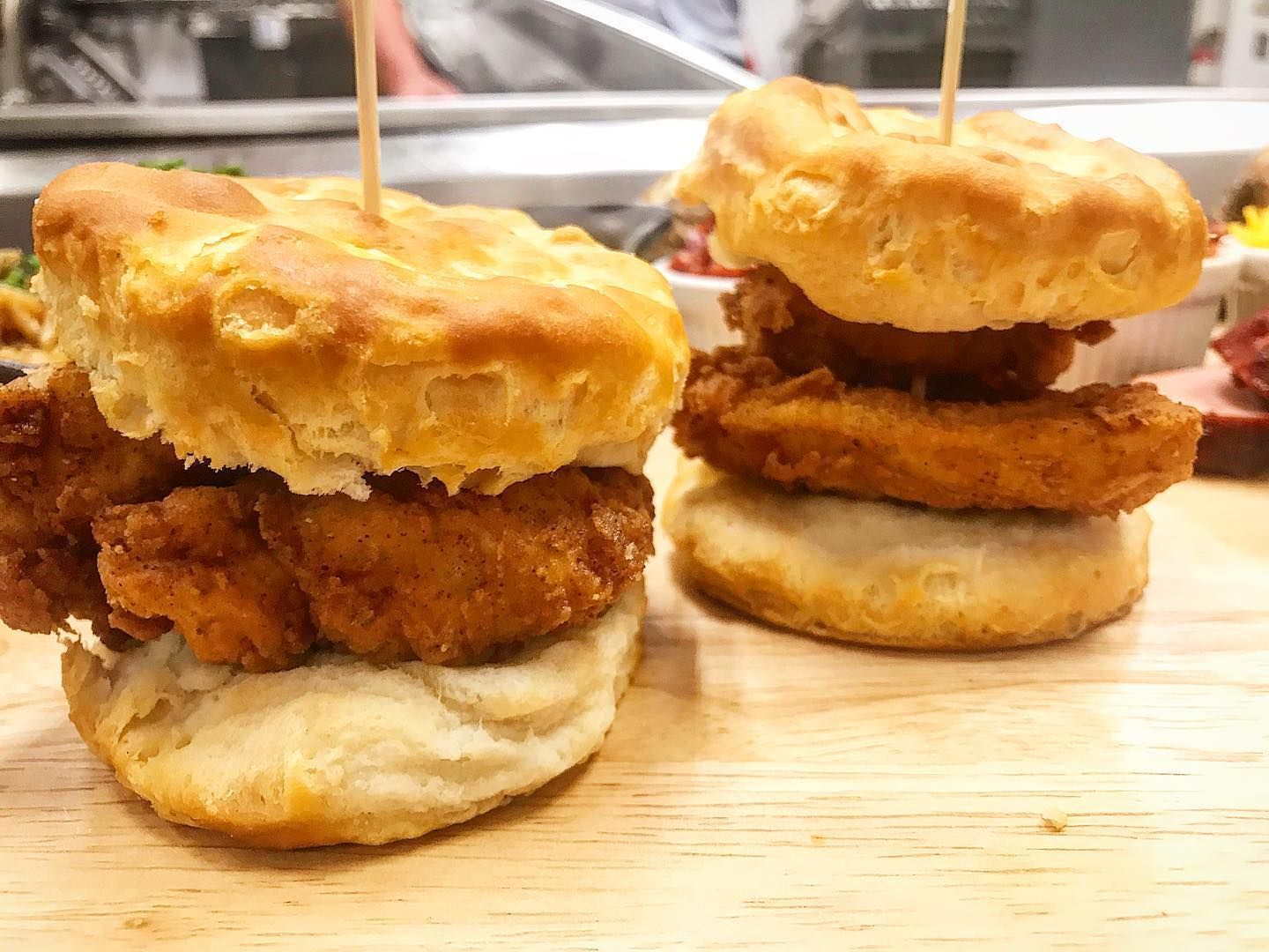 buffet style biscuit items