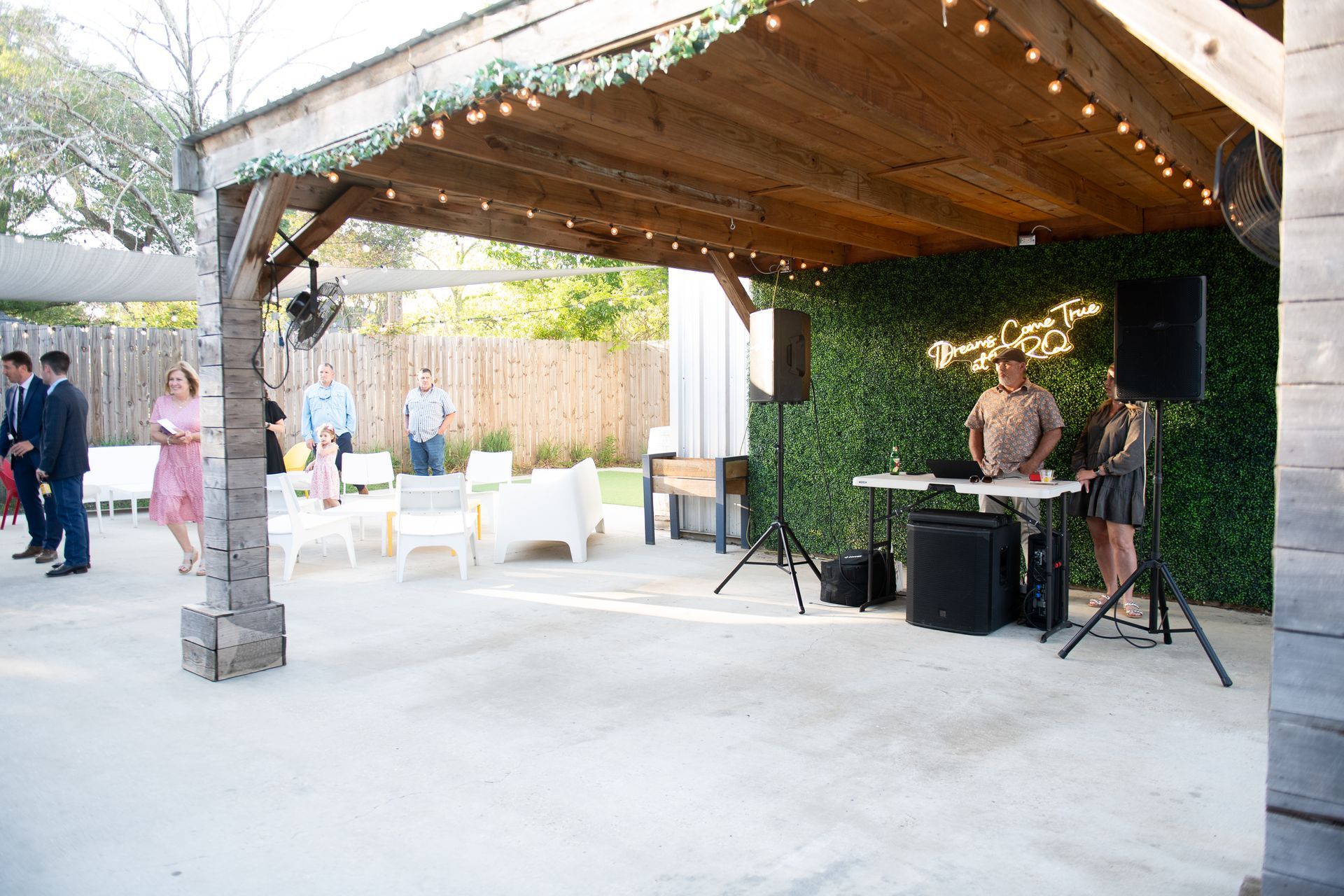 beautiful outdoor event space