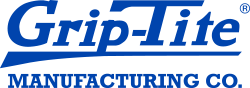 Grip-Lite Manufacturing Co. logo in blue with a stylized swoosh underline