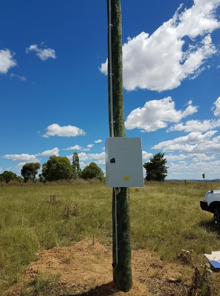 Installed Switchboard On A New Property Pole — Stand Fast Electrical Pty Ltd in Inglewood, QLD