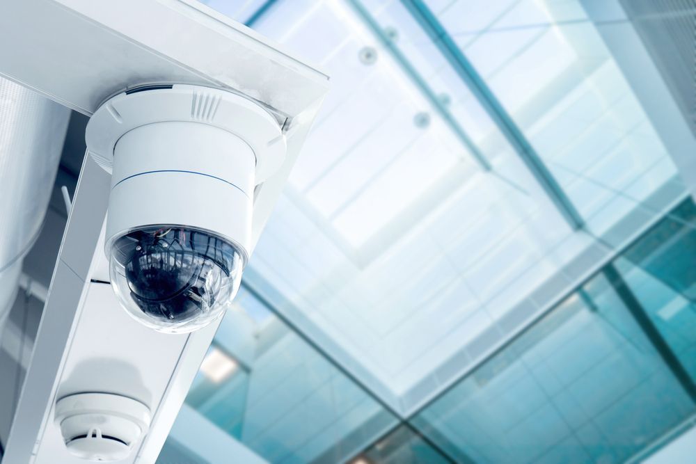 CCTV Camera In The Office Building — Stand Fast Electrical Pty Ltd in Warwick, QLD