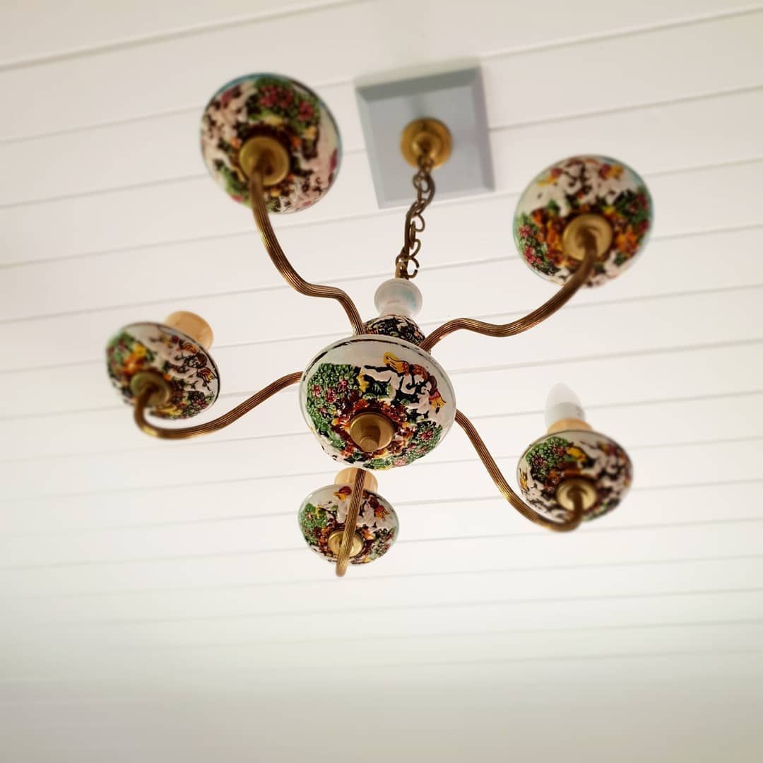 Chandelier Hanging From A White Ceiling — Stand Fast Electrical Pty Ltd in Inglewood, QLD