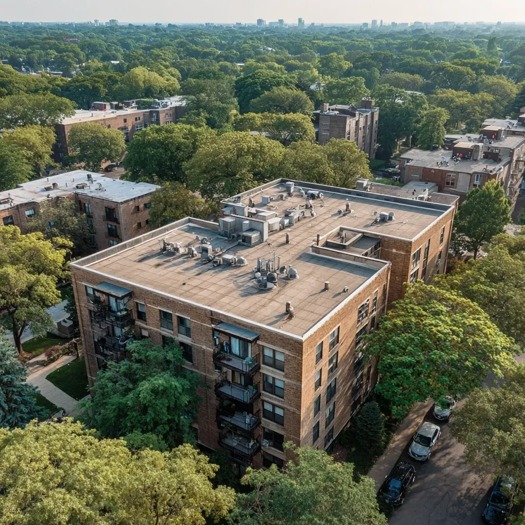 Energy-efficient roof replacement Evanston IL and roof installation Evanston IL using cool roofing shingles, radiant barrier underlayments, attic airflow systems, ridge and soffit vent balancing, and synthetic moisture-resistant membranes in Evanston IL.