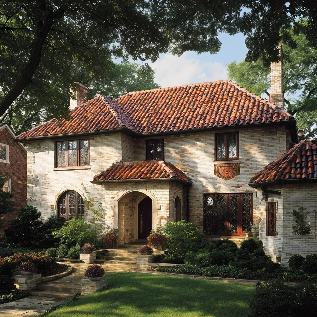 Concrete tile roof installation Evanston IL with full tear-off, deck preparation, waterproof underlayment, hip and ridge tile integration, tile fastening, and high-wind uplift-resistant concrete tile systems engineered for Evanston IL weather conditions.