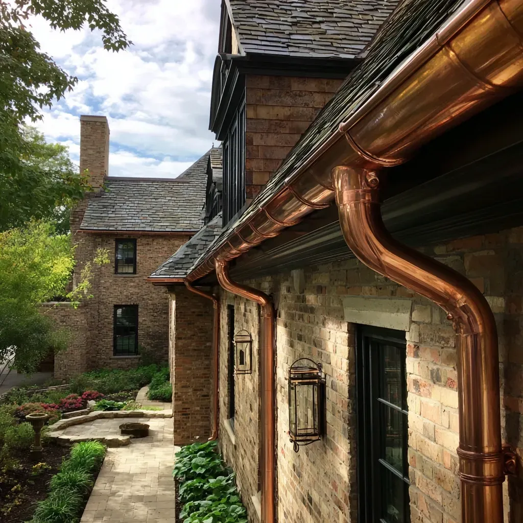 Custom-bent fascia wrap Evanston IL fabricated onsite for perfect fit, water shedding protection, seamless color matching, and compatibility with existing soffit and gutter systems.