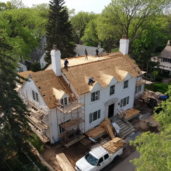 Licensed roofing services Evanston IL with professional roofers certified in GAF, CertainTeed, Owens Corning shingle systems, TPO membrane installs, and compliant with Illinois building code roofing requirements.