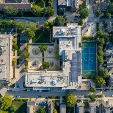 Evanston IL roofers near Dempster Street and Chicago Avenue providing complete reroofing services, attic baffle installation, luxury shingle overlays, seamless gutter design, and storm-ready roofing systems designed for harsh Midwest weather patterns in Illinois.