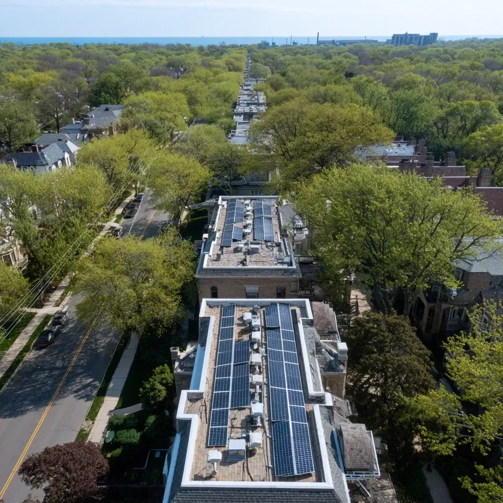 High-slope roof replacement and installation Evanston IL with toe-board fall protection, double underlayment layering, anti-slip synthetic felt, and steep slope fastening patterns to ensure proper anchoring and wind compliance in Evanston IL.