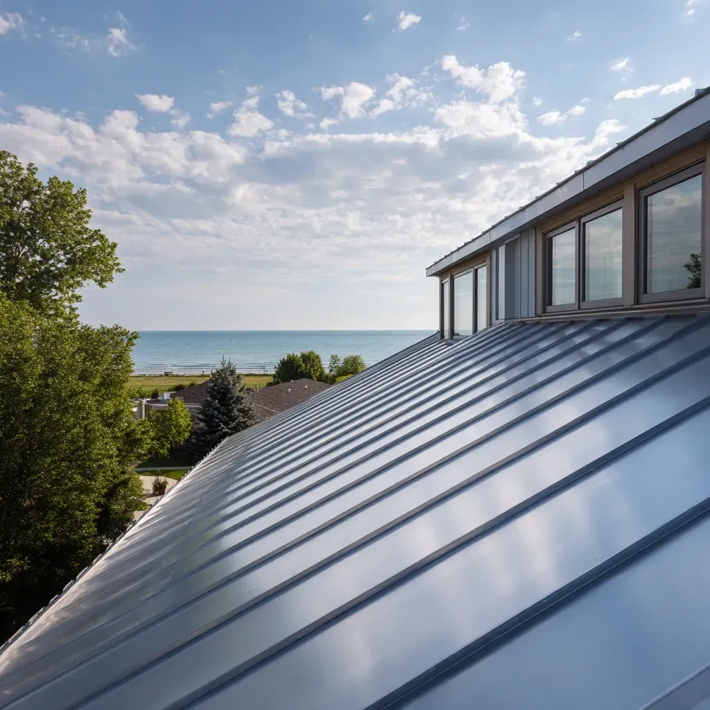PVC commercial roof sealing Evanston IL using hot-air weld reinforcement, reinforced patch overlays, UV-resistant white reflective topcoats, and drain bowl sealing for complete low-slope waterproofing.