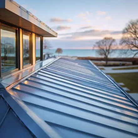 Evanston IL roofing companies offering all-inclusive roofing services such as roof shingle repairs, fascia board replacement, storm damage insurance recovery, flat roof ponding resolution, gutter guard installation, dormer re-roofing, soffit baffle integration, seamless metal flashing upgrades, parapet wall restoration, TPO re-covers, and environmentally friendly roofing solutions for churches, restaurants, apartments, retail stores, and offices across Evanston and Skokie, Illinois.
