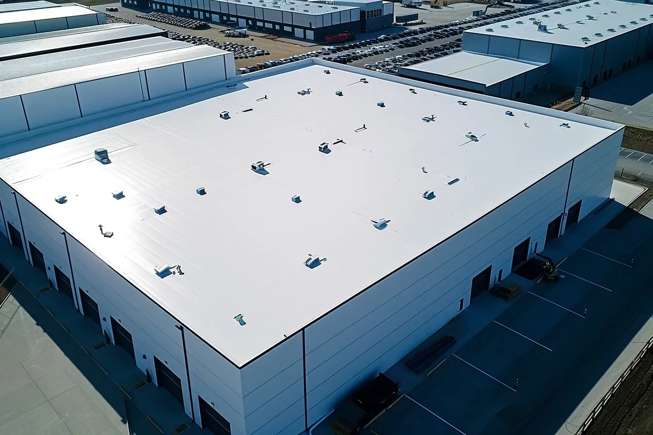 Evanston IL commercial reflective roofing installation using cool roofing systems with high solar reflectance index (SRI), reducing rooftop heat absorption and improving HVAC efficiency for offices, retail centers, and warehouses.