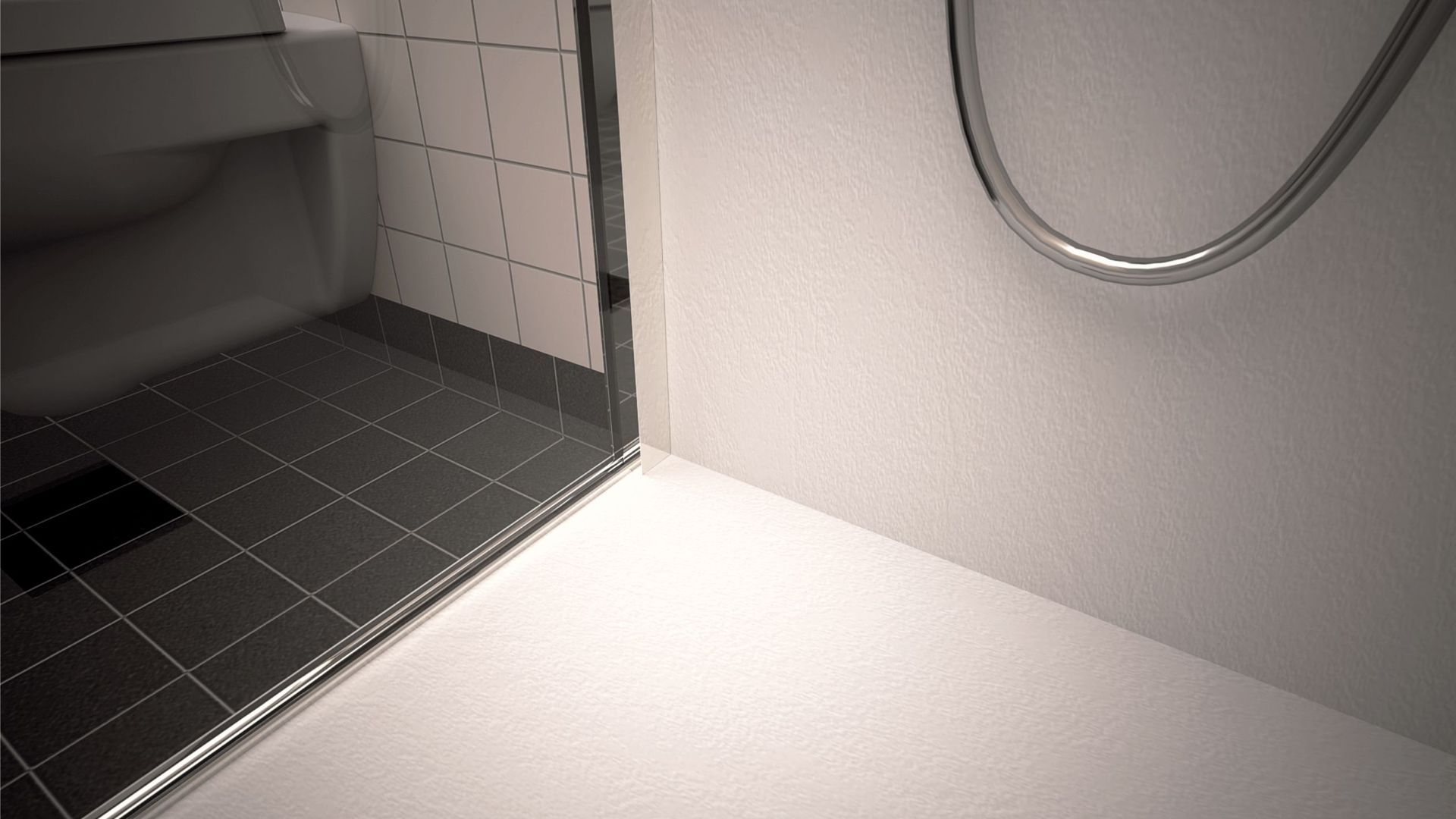 Duschboden und Rückwandverkleidung