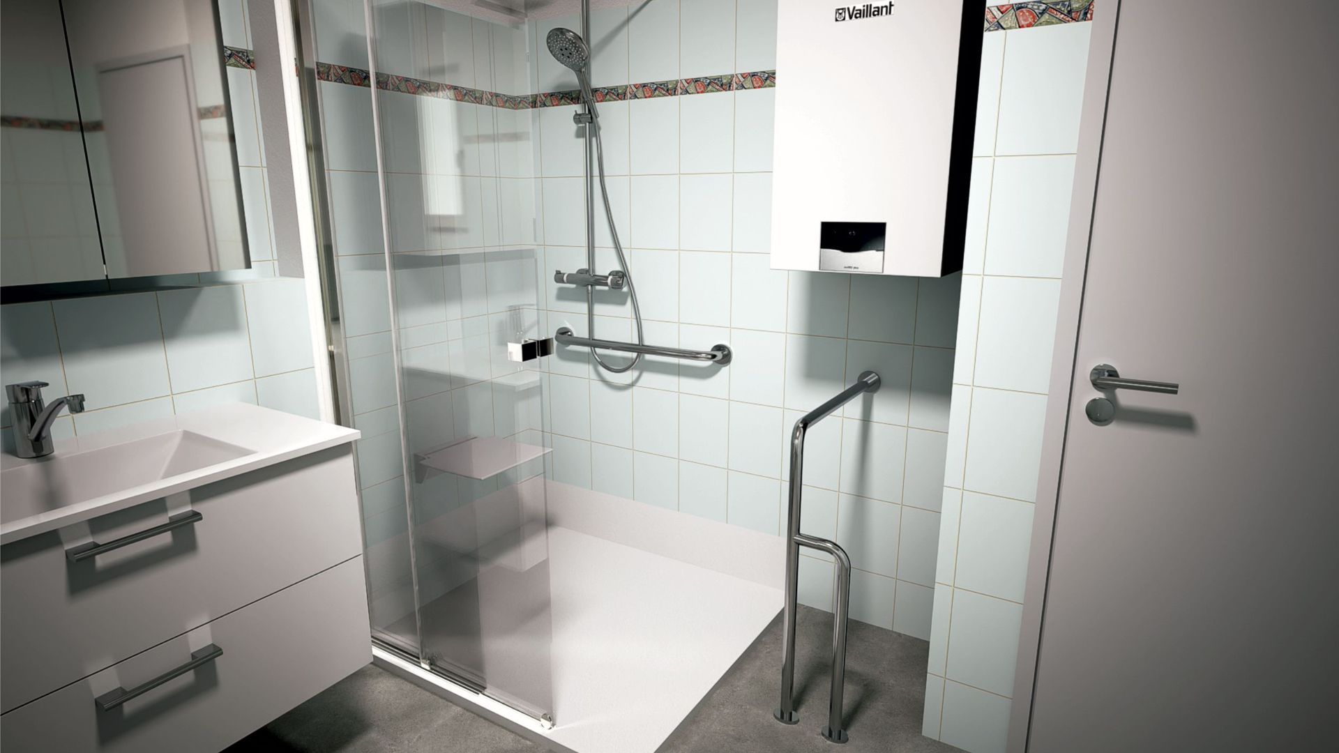 Dusche in Hannover nach dem Duschumbau