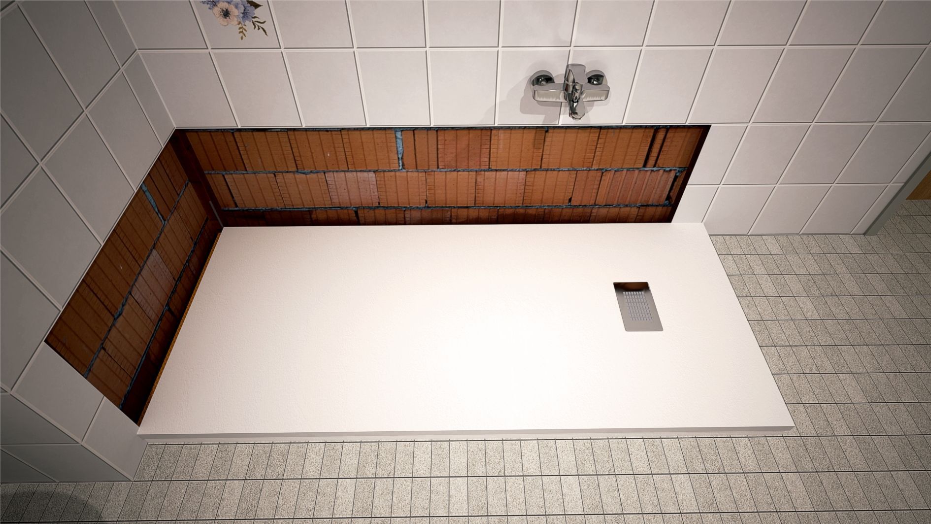 Montage von Wanne zur Dusche Bild 5