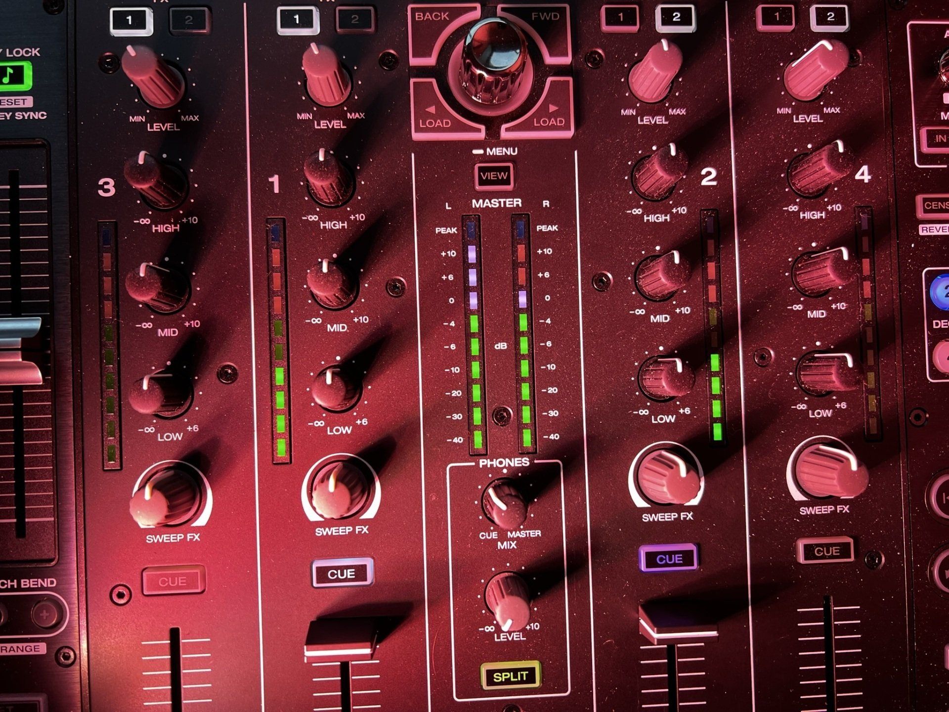 A close up of a mixer with the number 3 on it