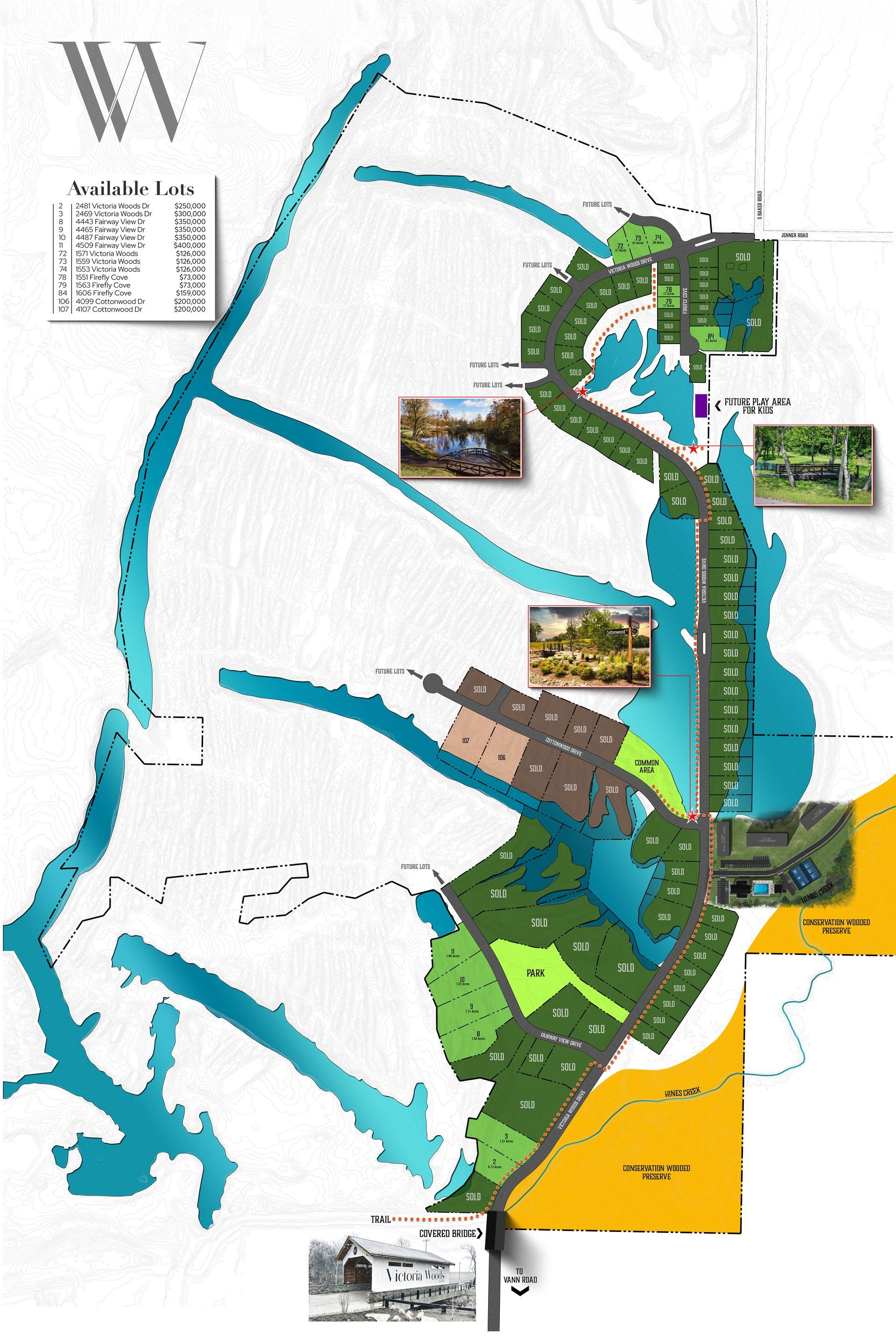map of victoria woods