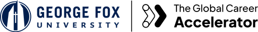 George Fox University and The Global Career Accelerator logos