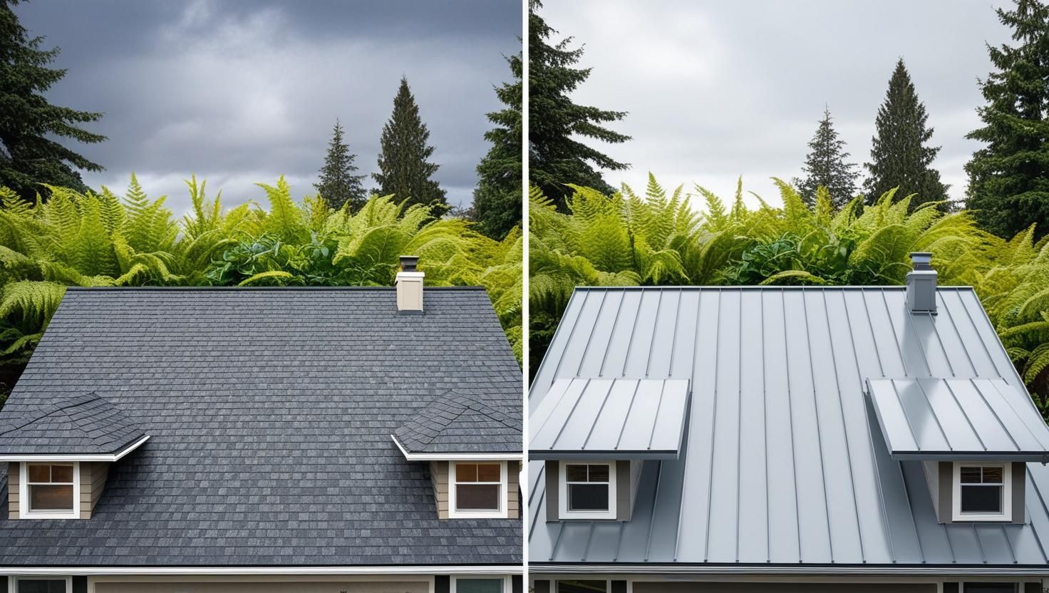 Asphalt Shingles vs Metal Roofing