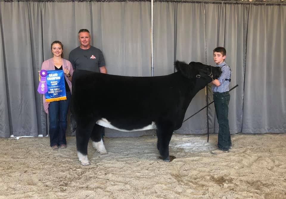 Champion Market Heifer 2019 Darke County Fair Shown by Sam Rismiller