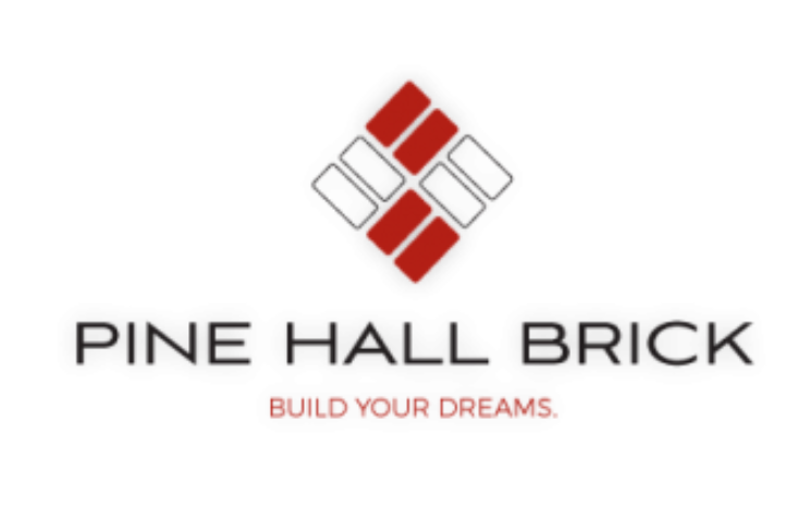 A logo for pine hall brick build your dreams