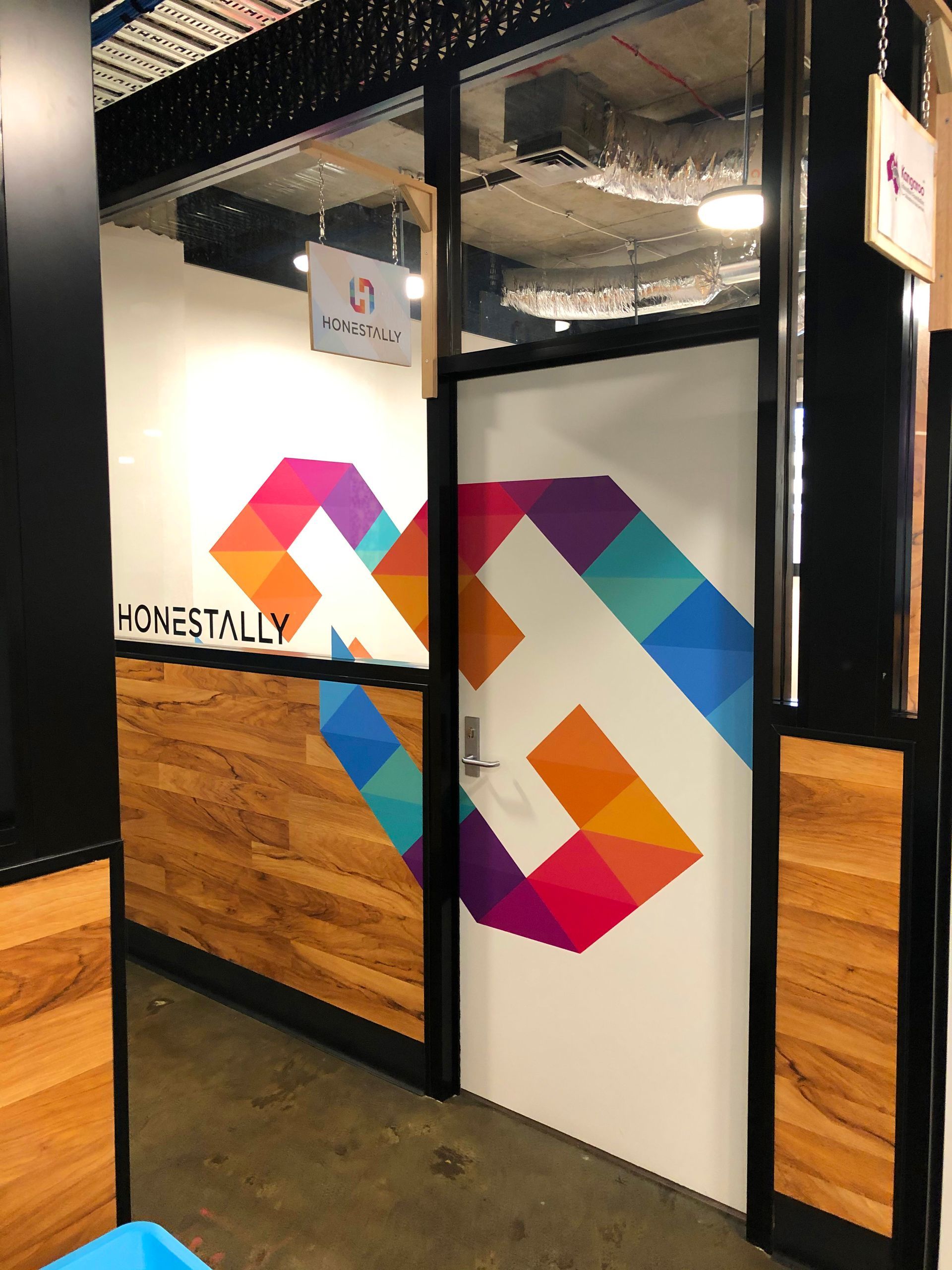 Office entrance with