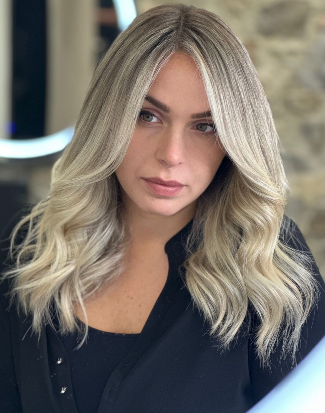 capelli scalati mossi