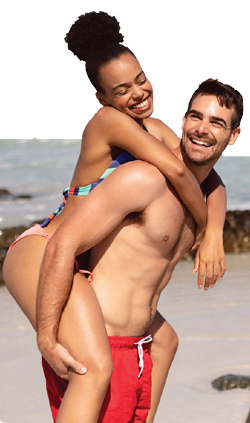 Man and Woman in the beach