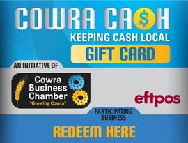 cowra business chamber participating business gift card