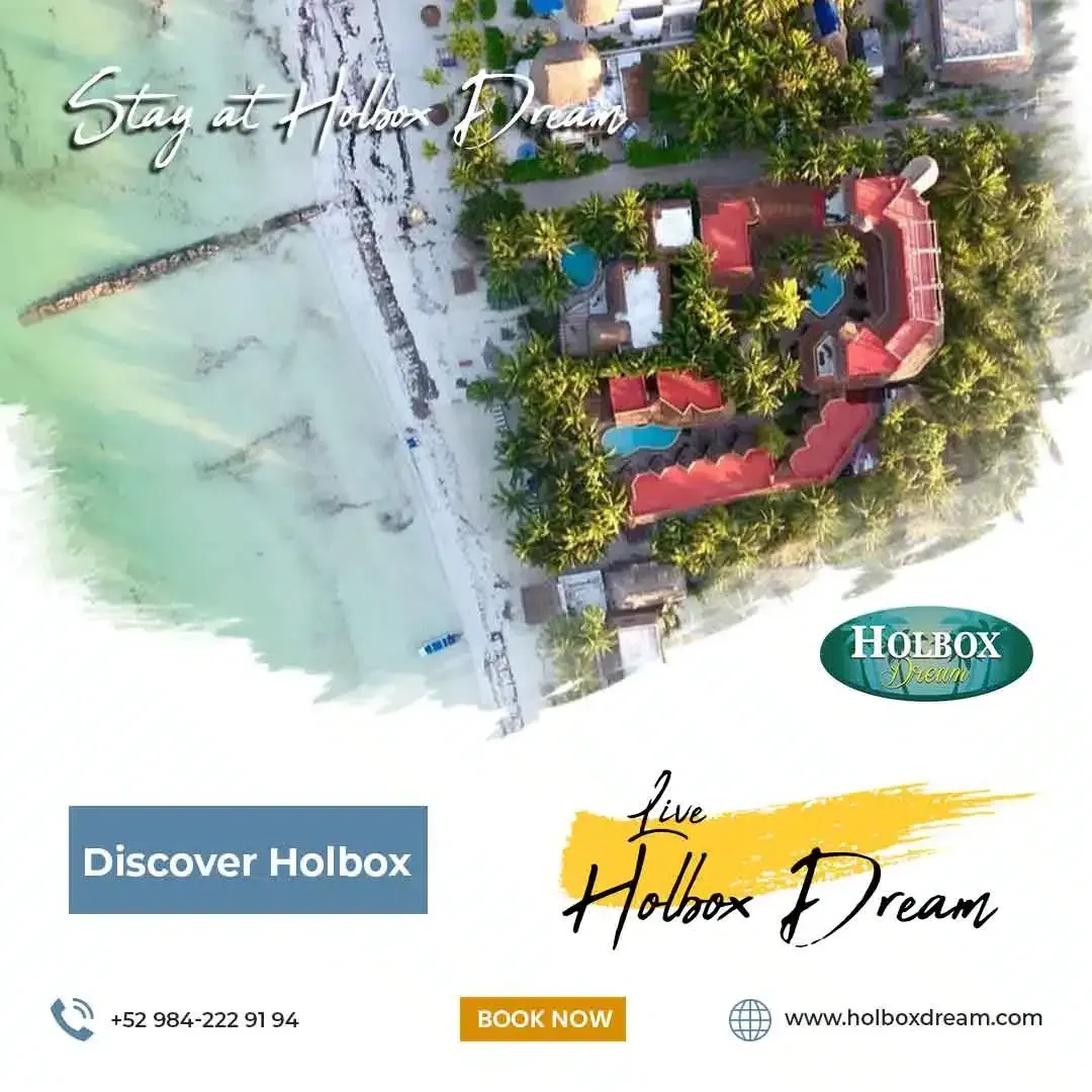 Una vista aérea de un hotel con las palabras