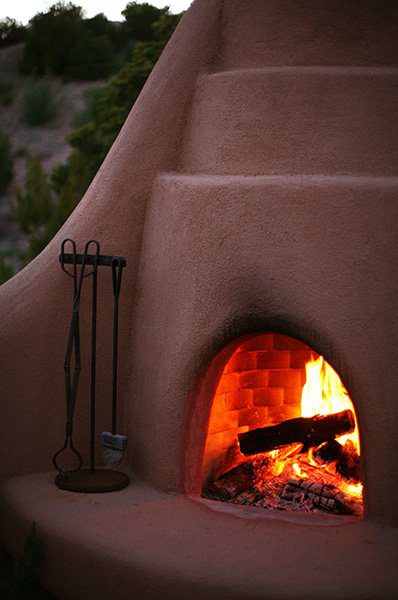 A southwest fireplace.