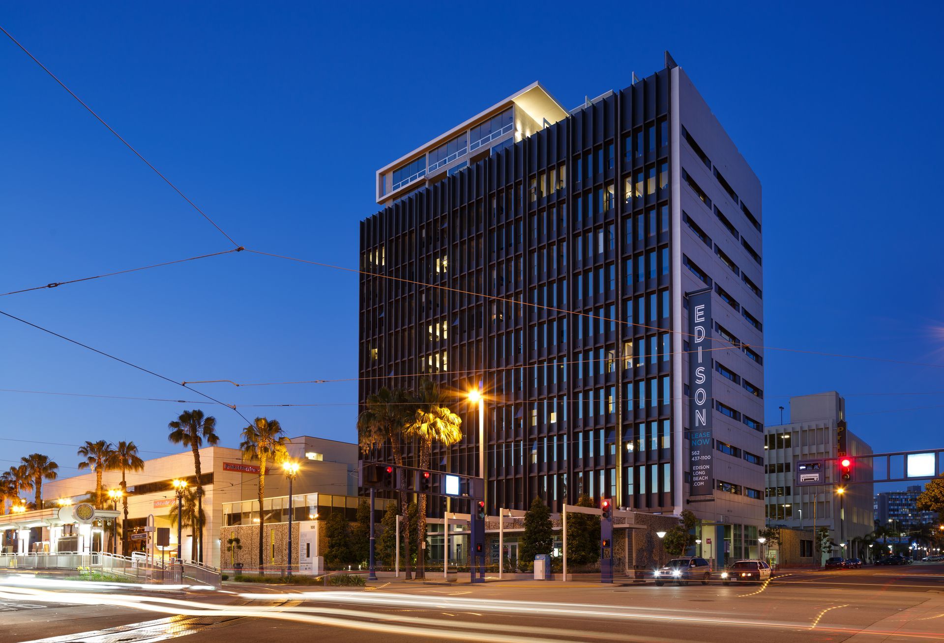 Drone shot of building