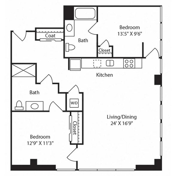 2 Bed | 2 Bath