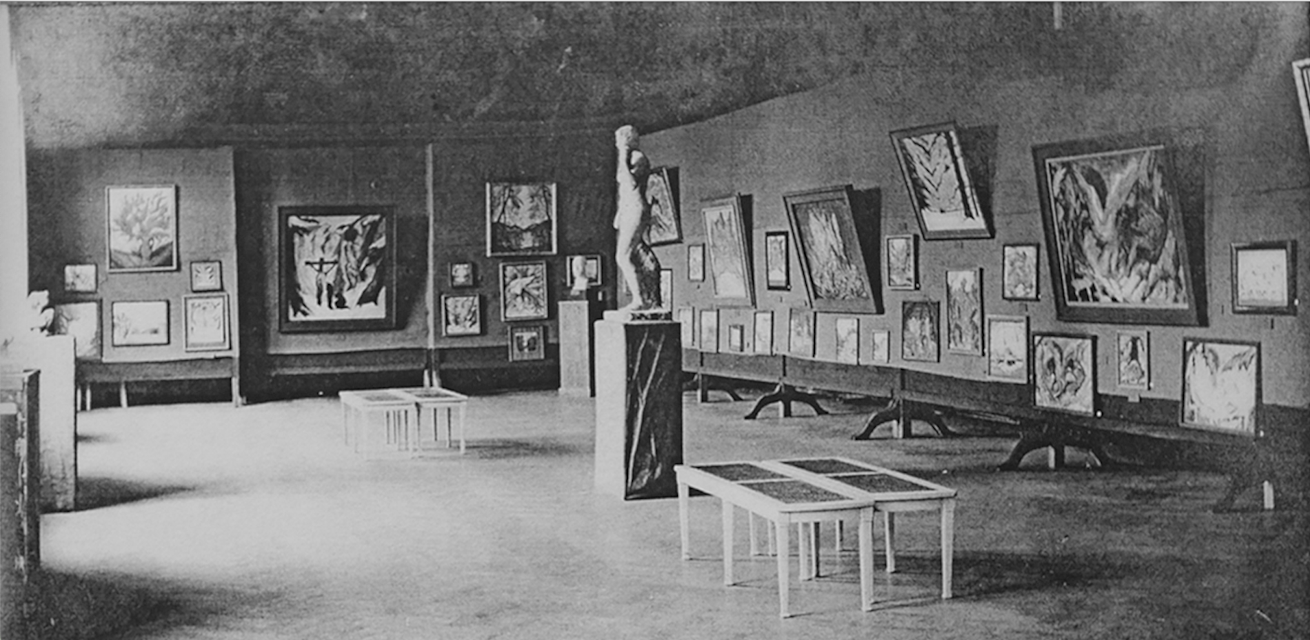 Ausstellung von Fritz Neumann-Hegenberg, Bankettsaal der Stadthalle Görlitz, 1919