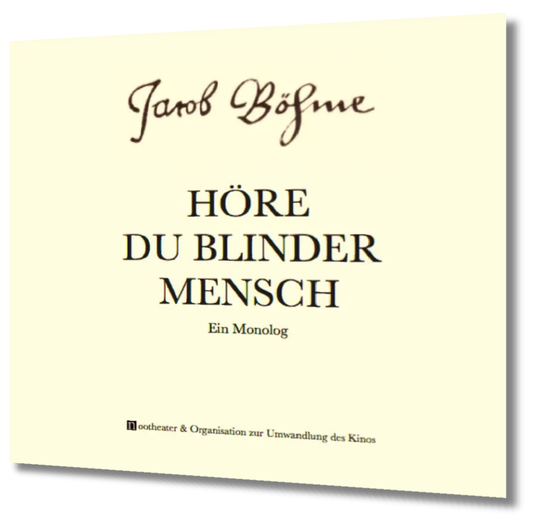 Hörbuch Jacob Böhme Höre Du Blinder Mensch von Ronald Steckel Hörbuch Jacob Böhme Höre Du Blinder Mensch von Ronald Steckel