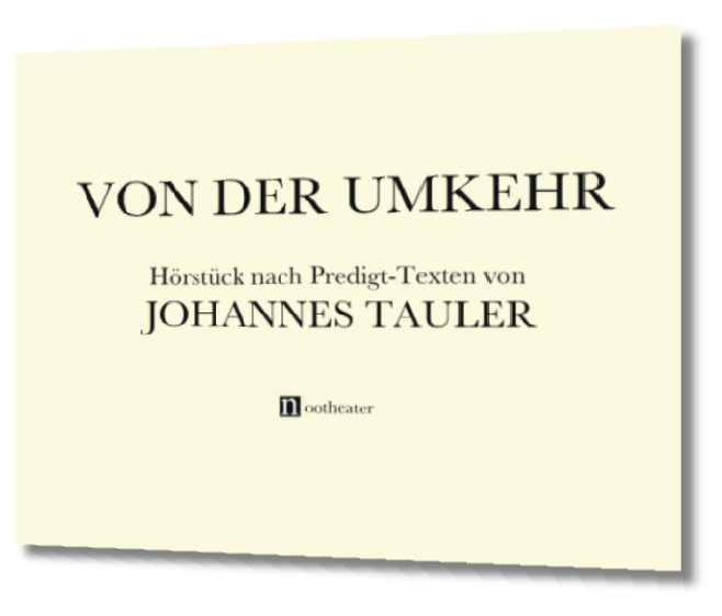 Hörbuch Von der Umkehr Johannes Tauler von Ronald Steckel Hörbuch Von der Umkehr Johannes Tauler von Ronald Steckel
