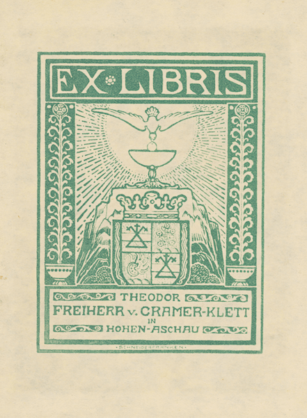 Exlibris Cramer-Klett, Zeichnung, von Bô Yin Râ