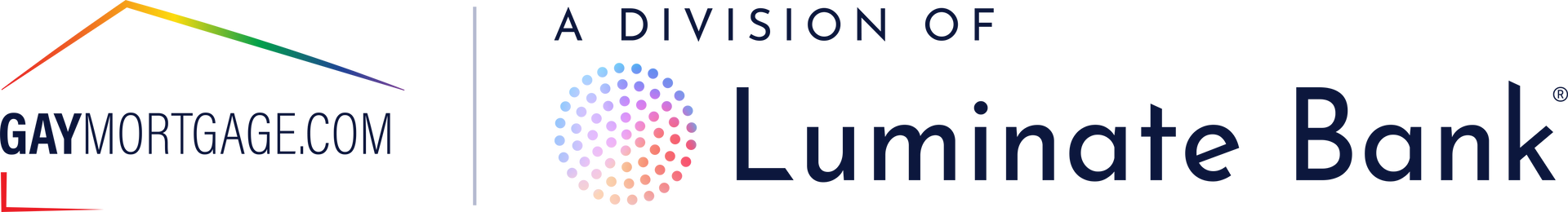 Gaymortgage.com and Luminate Home Loans logo