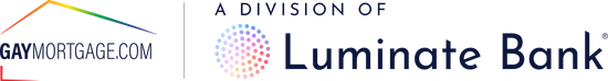 Gaymortgage.com and Luminate Home Loans logo