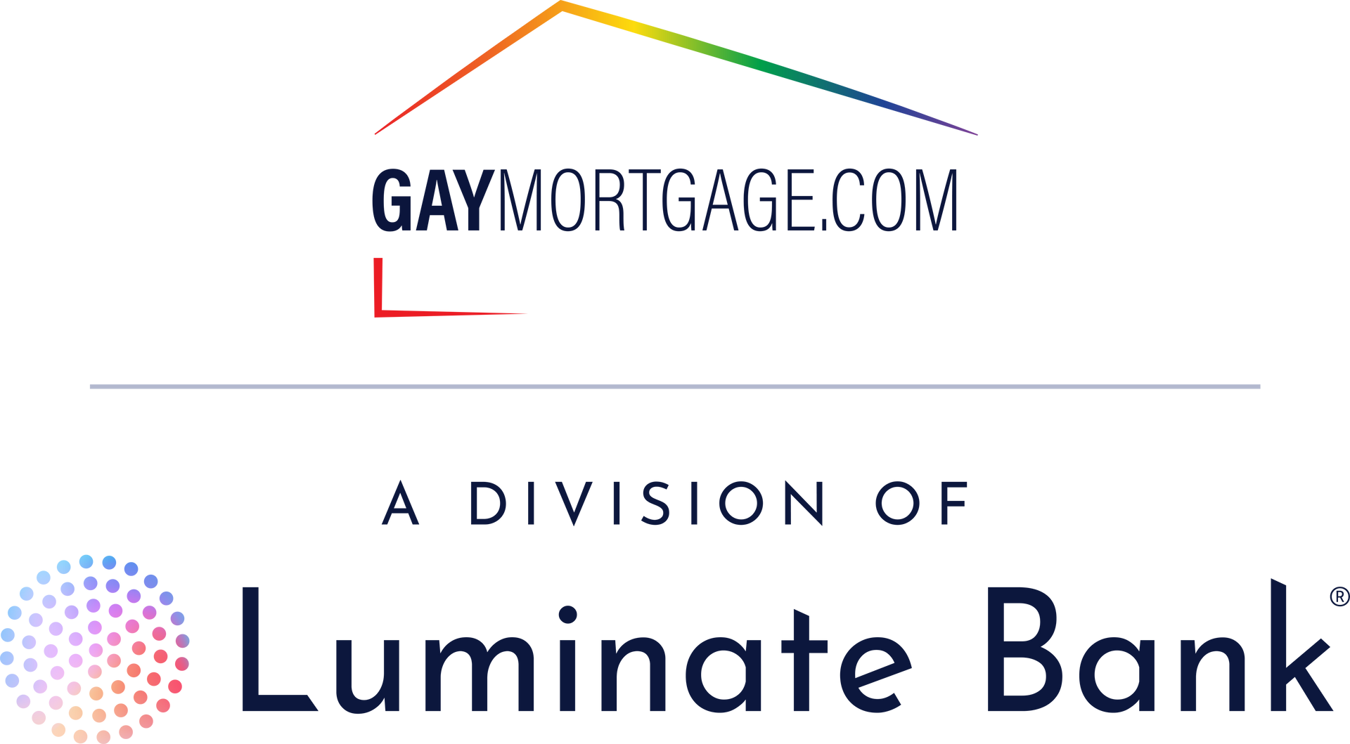 GayMortgage.com and Luminate logo
