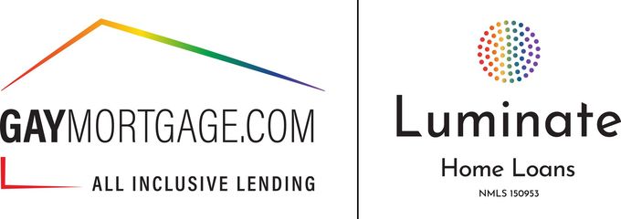 GayMortgage.com and Luminate logo