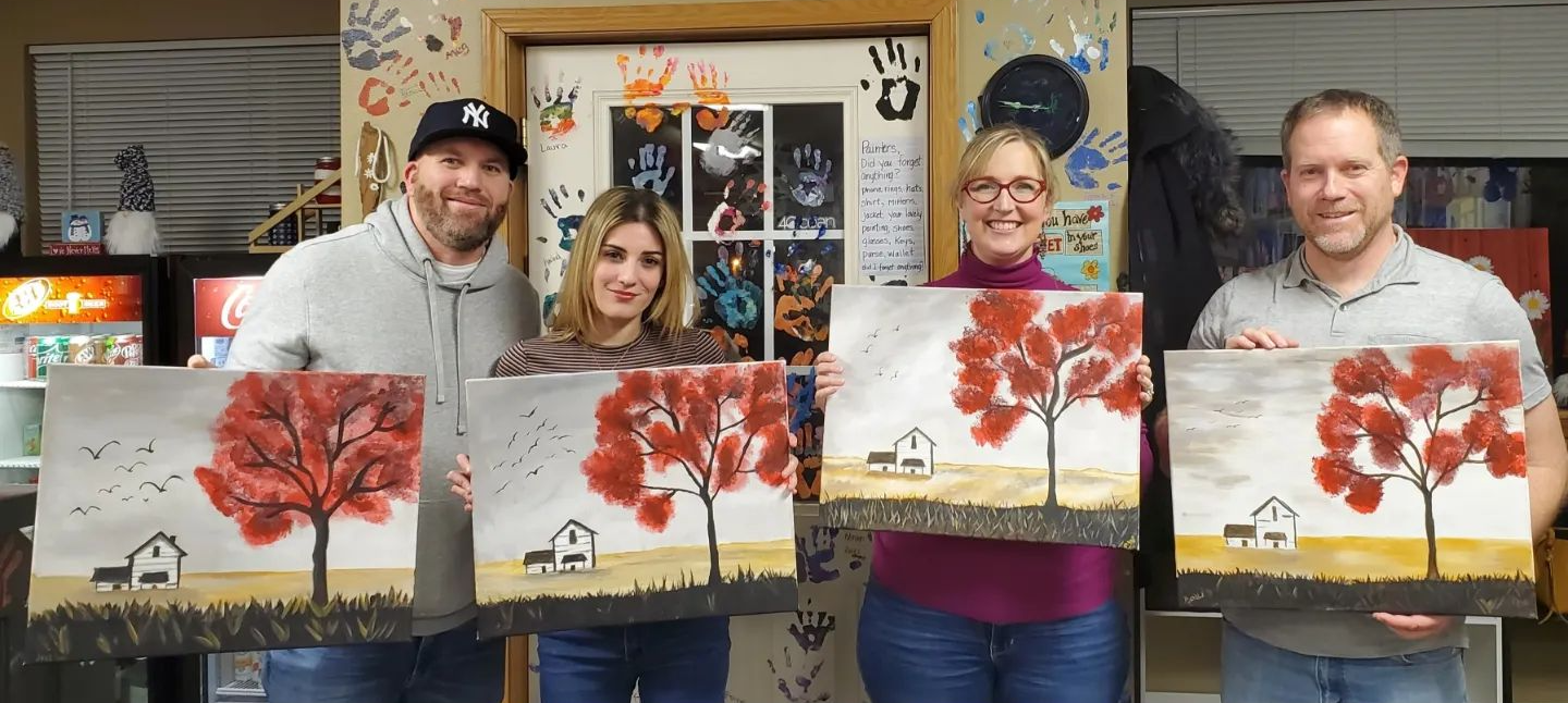 Clients showing their artworks 5