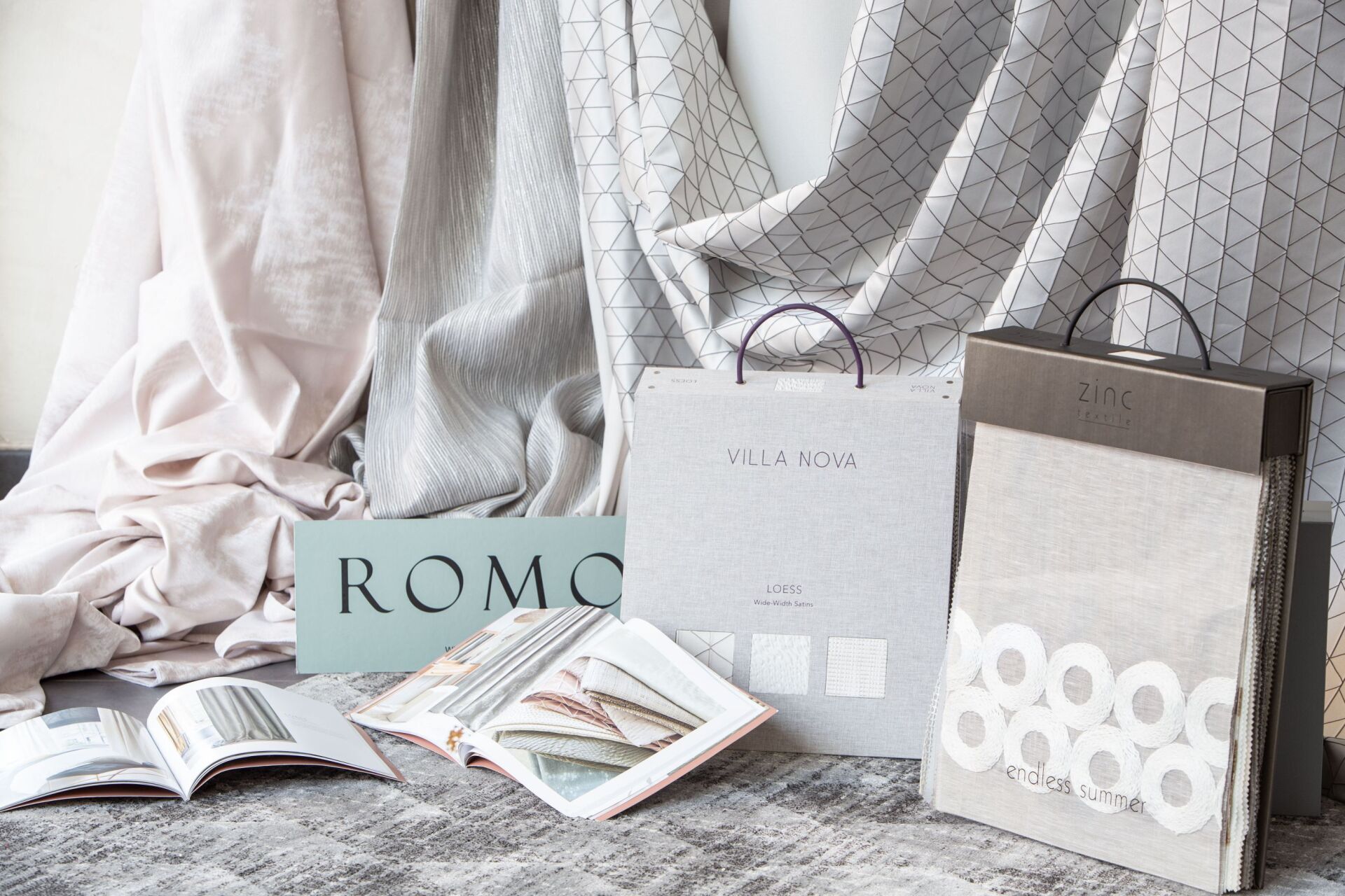 tende da interno azzurre