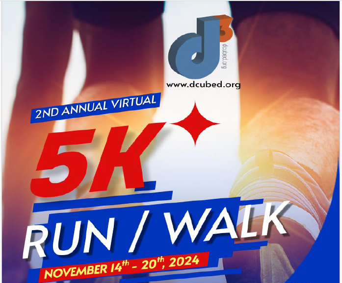 A poster for the 2nd annual virtual 5k run / walk | Harvest, AL | Dylan’s Dogs for Diabetes