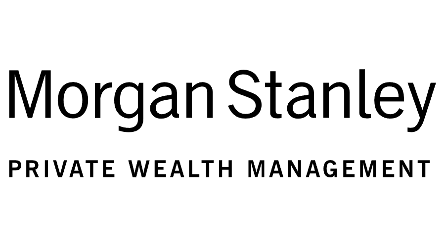 The logo for morgan stanley private wealth management is black and white.