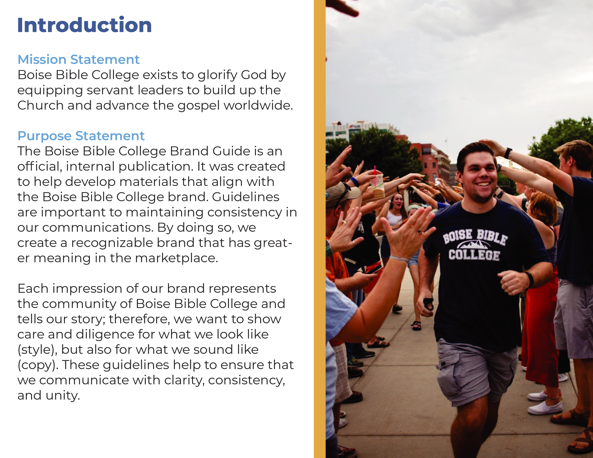 A man wearing a shirt that says west point college stands in front of a crowd